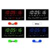Smart LED Wall Clock with Large Digital Screen, Temperature Display, and Perpetual Calendar
