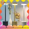 Vintage I-Shaped Metal Touch Table Lamp with USB - Ideal for Bedroom, Cafe, or Living Room Decor