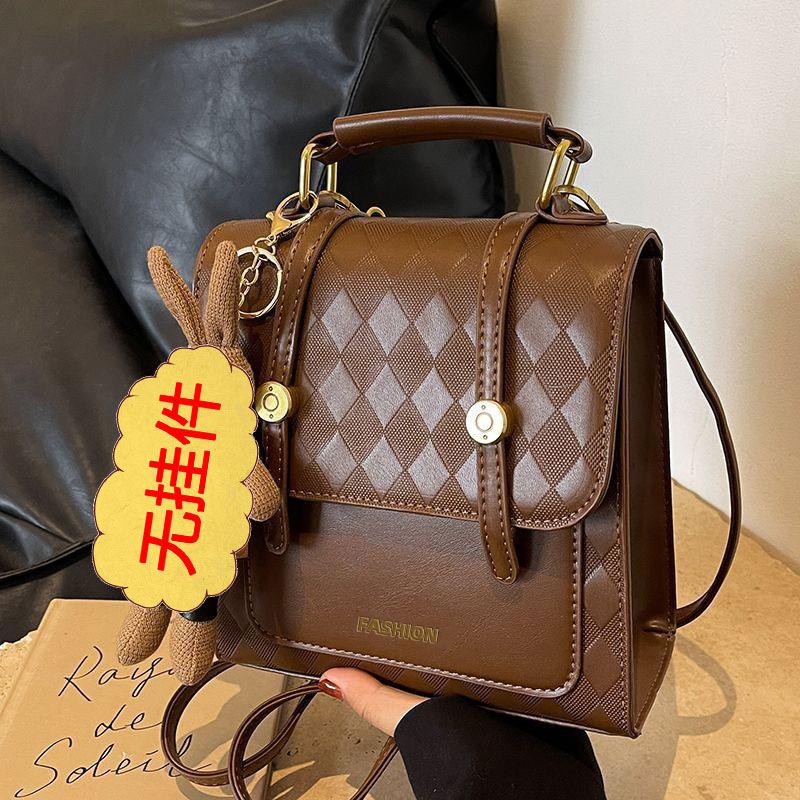 

Customer order niche design bag fashion backpack women s portable Korean version school bag retro travel women s backpack коричневый