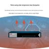 Hikvision 8-Port Gigabit Ethernet Switch CN plug (adapter included)