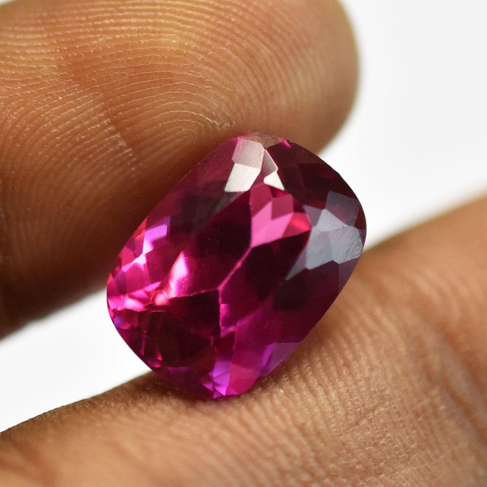 Natural Pink Tourmaline Loose Gemstone 9.70 Ct Cushion Cut October Birthstone for Gem Collections