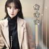 Personalized Crystal Flower Pendant Fringed Sweater Chain Women'S Fashion Style Long Necklace