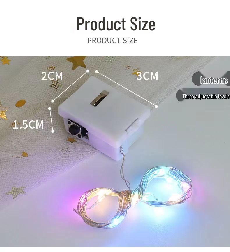 White LED Copper Wire String Lights - Three-Speed Adjustable Bouquet Light Strips оптом