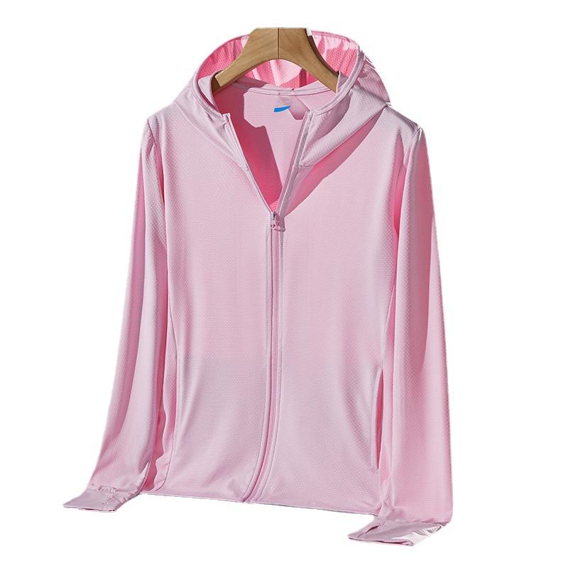 Ice silk skin clothing women's 1011 spring and summer new anti-ultraviolet thin breathable jacket sports cool sunscreen clothing men