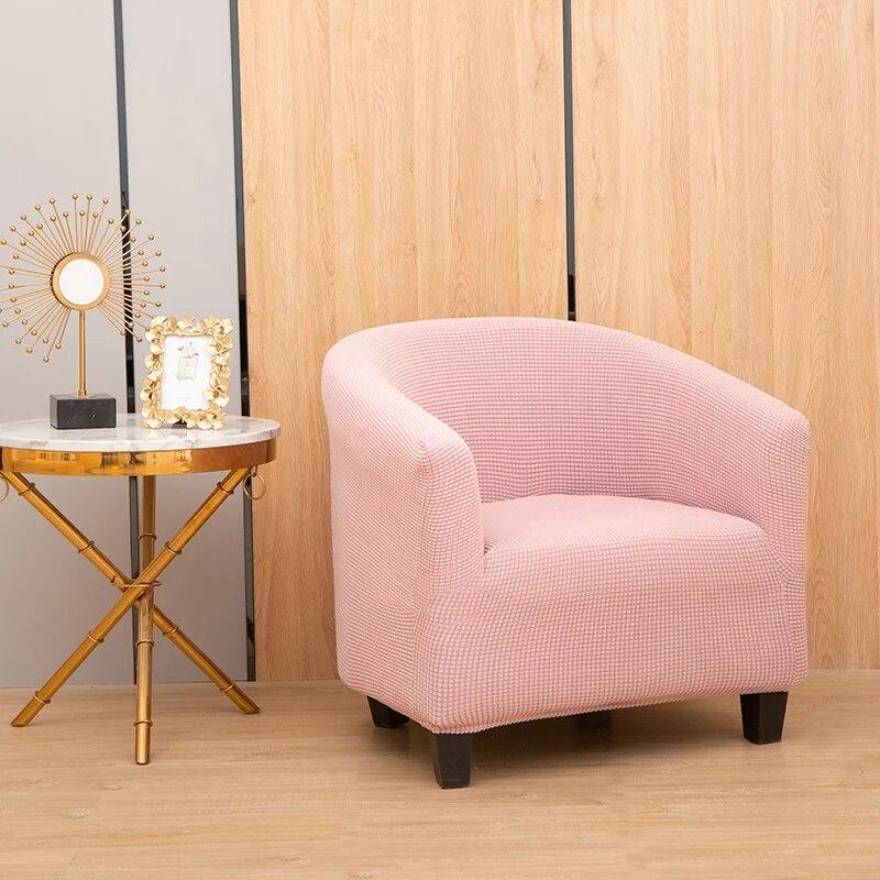 Club Chair Cover Tub Sofa Cover Polar Fleece Single Sofa Couch Cover Stretch Sofa Slipcovers For Living Room Study Bar Counter