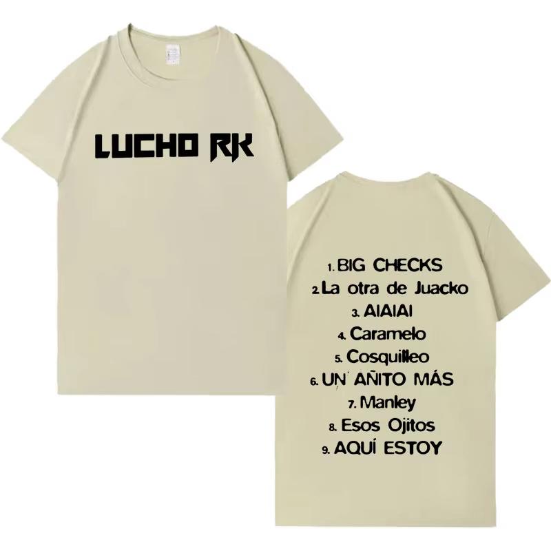 Singer La Pantera Album List Graphics Tees Hipster 2026 Mens Letters Print Gothic Casual Pure Cotton Cozy Short Sleeve T Shrit