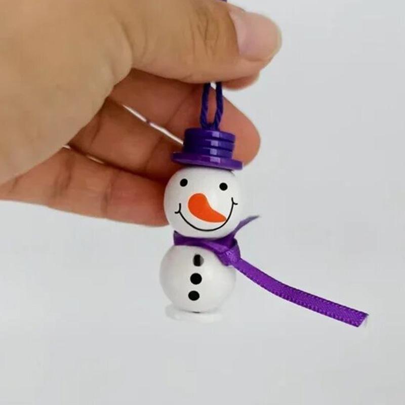 Santa Claus Snowman DIY Button Ornament Kit Christmas Pendant Decor Angel Children Christmas Birthday Gifts Navidad Natal Gift