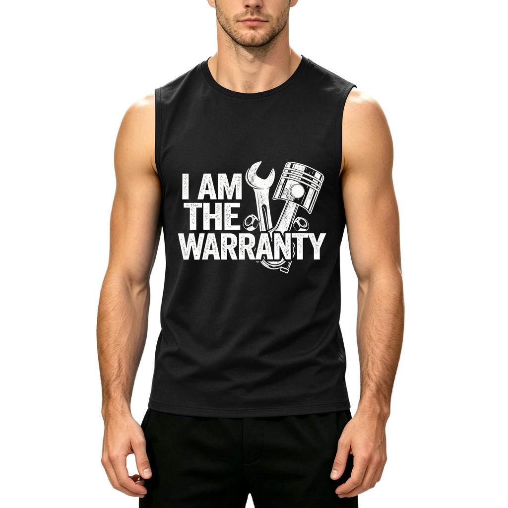 Men Sleeveless Tank Top Casual Muscle Shirt Workwear Printed Graphic Tee Lightweight Summer Fitness Apparel