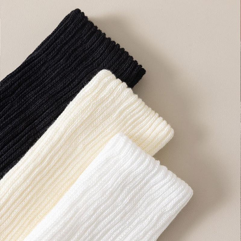 Einfache Vintage Coole Weiche Stulpen Socken Garn Gestrickt Trendige Sport Freizeit Vielseitig Vier Jahreszeiten Unifarbene Socken
