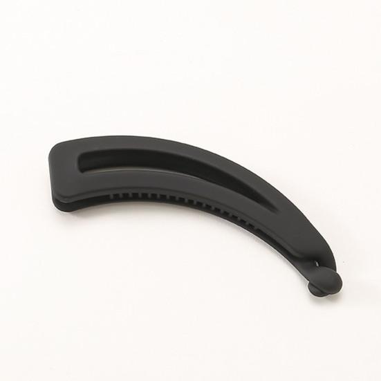 Big Hairpin Fine Workmanship Charming Compact Solid Color Banana Vertical Hair Barrette for Party