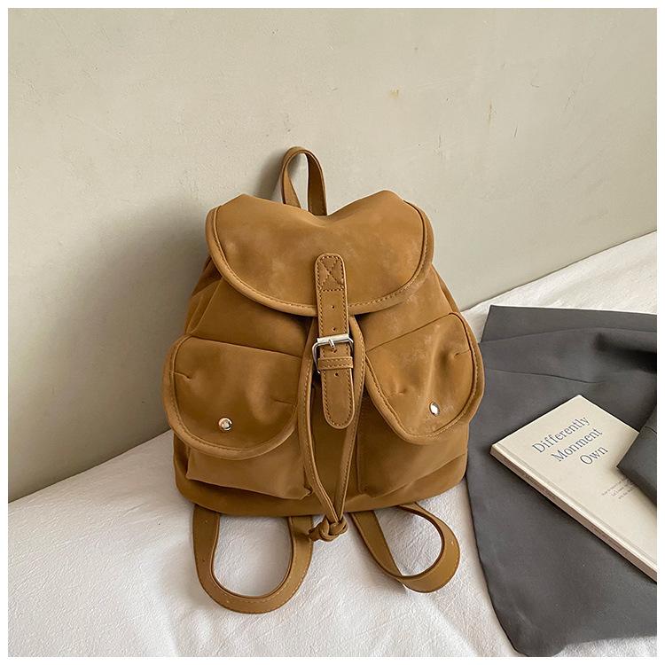 

Foreign single large-capacity travel backpack women s 2025 new fashion retro senior sense student schoolbag commuter backpack