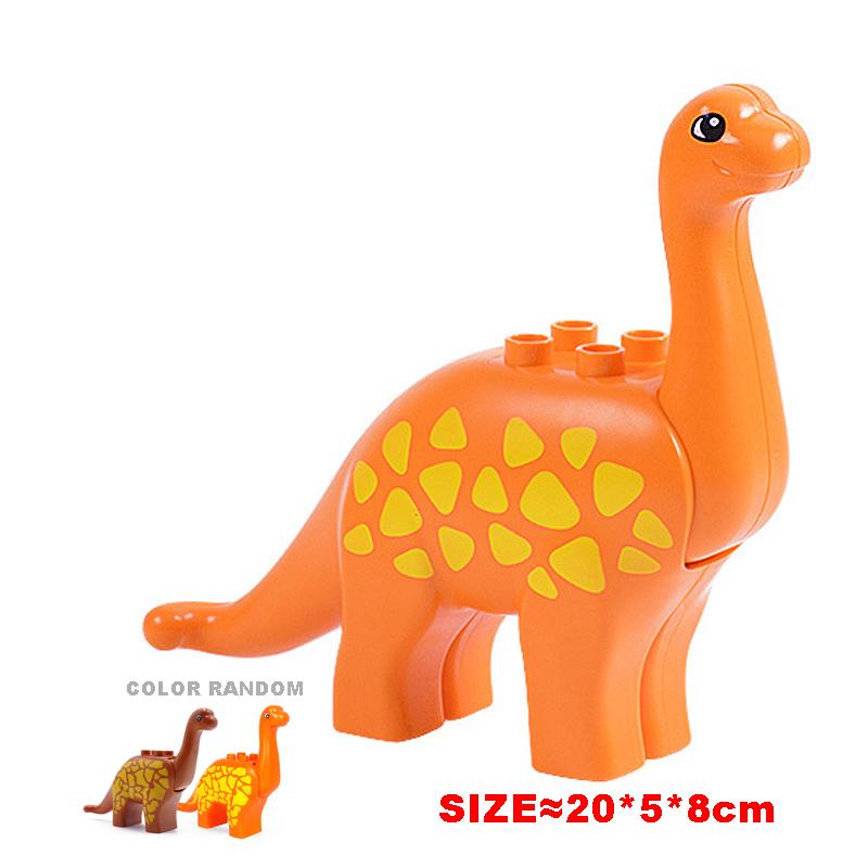 

Великі будівельні блоки Аксесуари Зоопарк Лялька Кенгуру Носоріг Зебра Динозавр Тварини Серія DIY зібрані Duploes Іграшка для дітей Подарунок