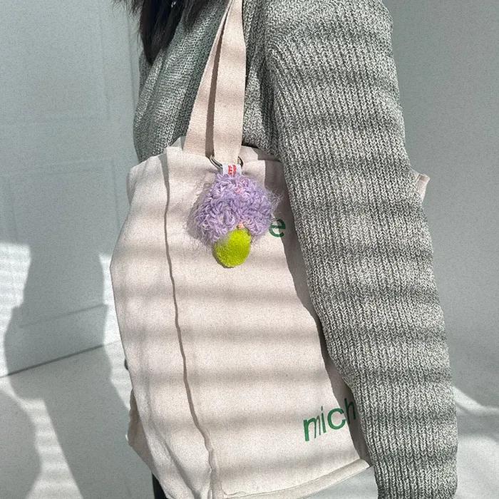 [Gift Wrapping] Mushroom Tufting Keyring (5 colors)