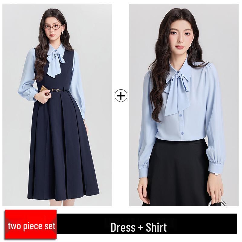 Women's Academy Style Petite Vest Dress for Formal Occasions and Teacher Interviews