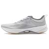 New LiNing Super Light 21 Cushioned Slip Resistant Abrasion Resistant Breathable Low Top Casual Running Shoes Men's Gray ARBU001-4