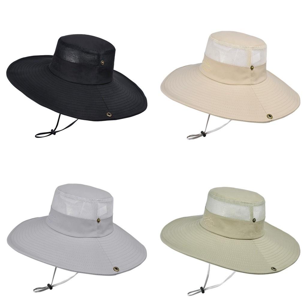 Summer Outdoor Fishing Hat For Men With Large Brim Sun Protection And Breathability
