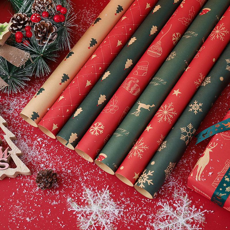 Large Christmas and Birthday Wrapping Paper Sheets and Gift Boxes - Thickened and Festive