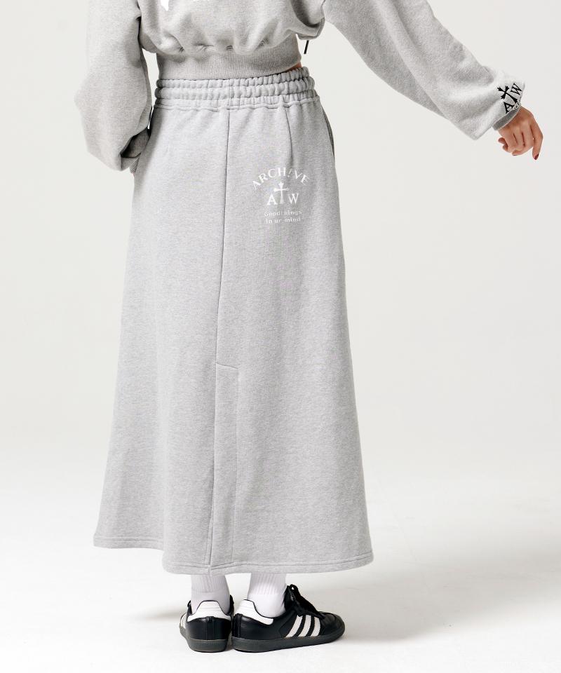 ARTISTWEAR [Set] Atw Bring It On Crop Zip-Up Hoodie + Bring It On Long Skirt