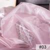 Perspective Crystal Satin Fabric Floating Liquid Silky Metal Touch Stiff Fashion Designer Fabric For Sewing Dress Hanfu Material