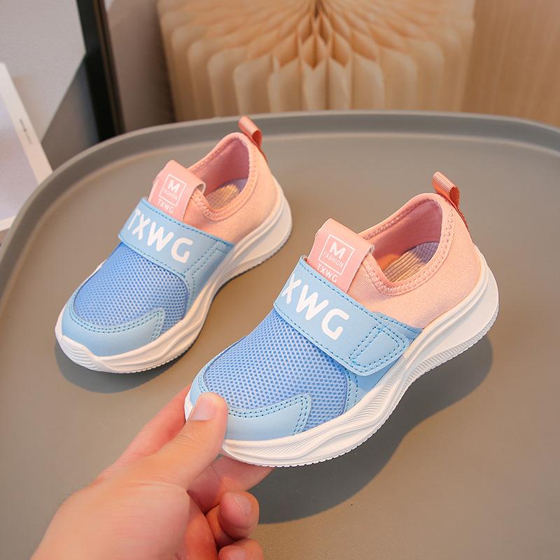 Kids Sneakers Breathable Mesh Children's Shoes Tennis Boys Girls Casual Shoes Knitted Slip on Board Shoes