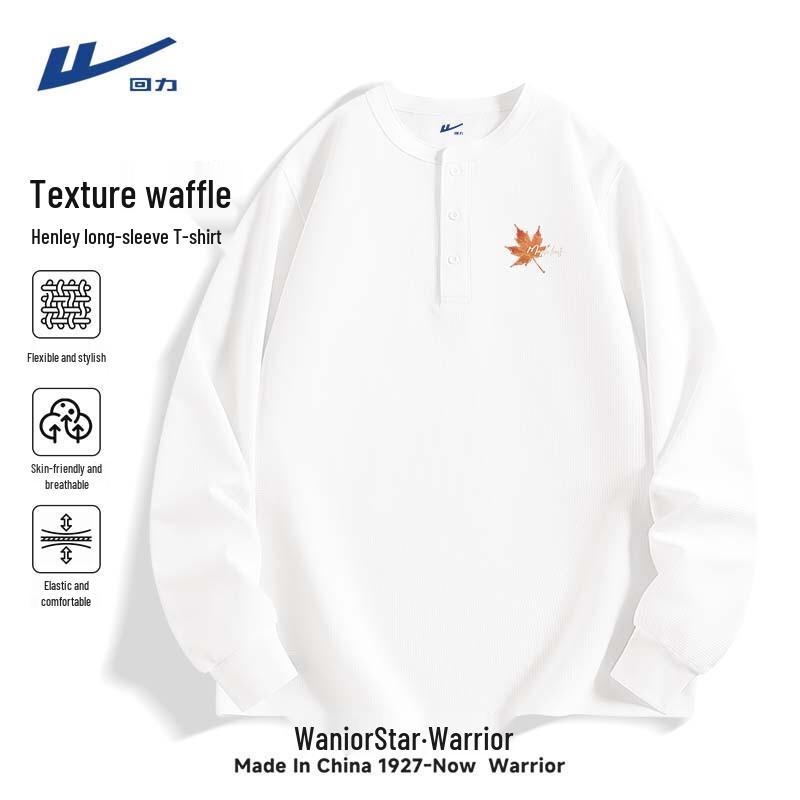 Warrior Men s Retro Waffle Knit Long-Sleeve T-Shirt XL