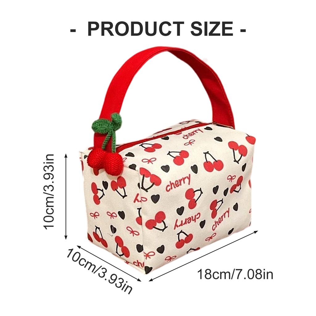 Spacious Bubble Foam Cosmetic Organizer Makeup Pouch with Handle Storage Bag For Travel Essential And Daily Use