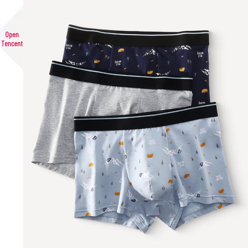 Fenteng Men s Cotton Antibacterial Boxer Briefs XL