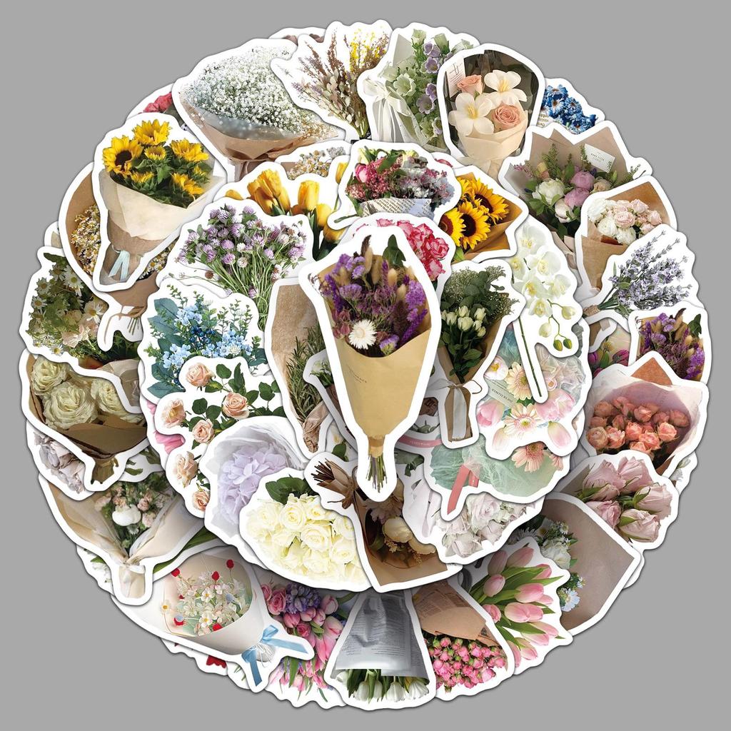 50 Sheets Cartoon Creative DIY Stickers Set for Journals