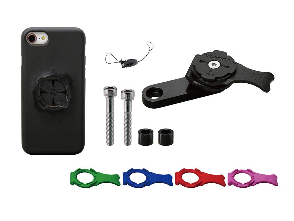 

RecMount Plus Moto1 Mount Kit for iPhone 6/6S/7/8/SE2/SE3 [R+Moto1-iPC1] (Mount + Dedicated Case)