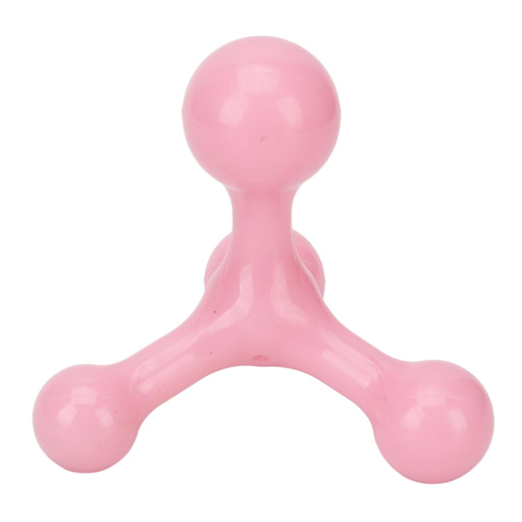 Arch Handheld Massager Tool Triangle Reduce Soreness Mini Handheld 4 Point Massager Pink