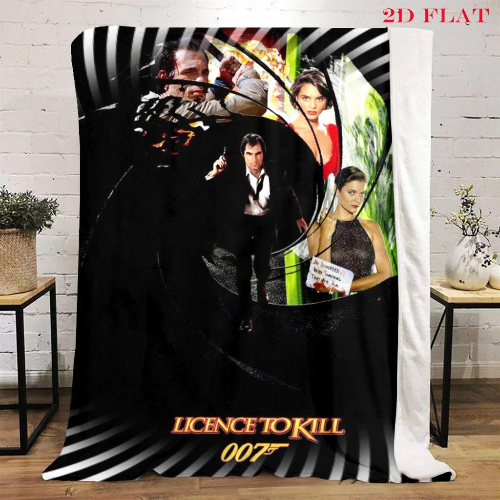 007: Spectre - Espionage Intrigue blanket sofa blanket Camping trip bedroom Outdoor plush blanket Digital printing