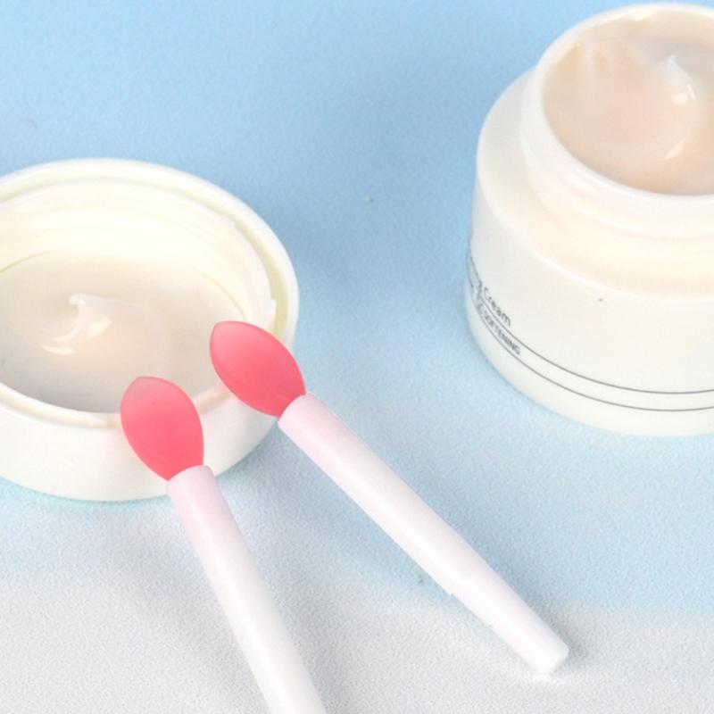 5Pcs Soft Silicone Lipstick Brush Lip Stick Applicator Portable Clean Microbrush Lipgloss Beauty Tool