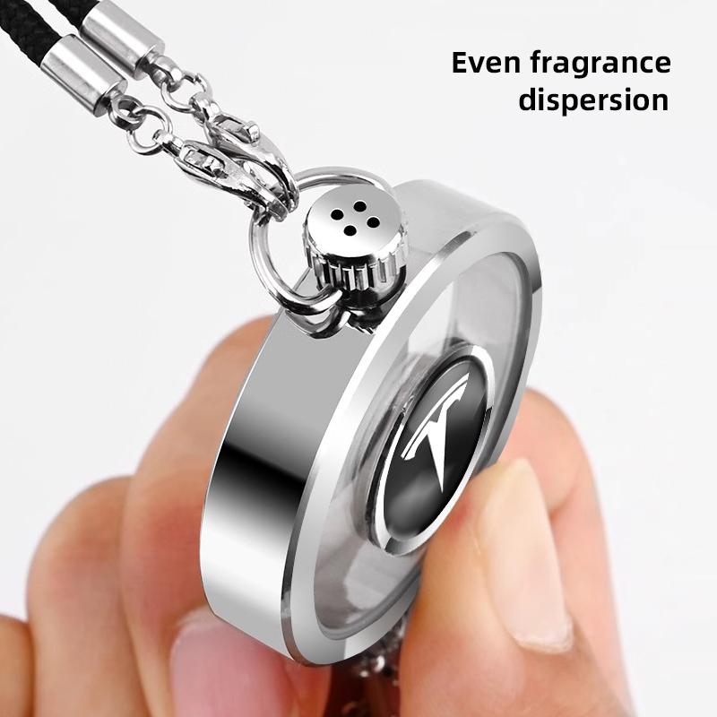 Car Logo Perfume Pendant AirFreshener Auto Hanging Interior For Tesla Model 3 S X Y 2024 Juguete Bonina Roadster Coil Cybertruck