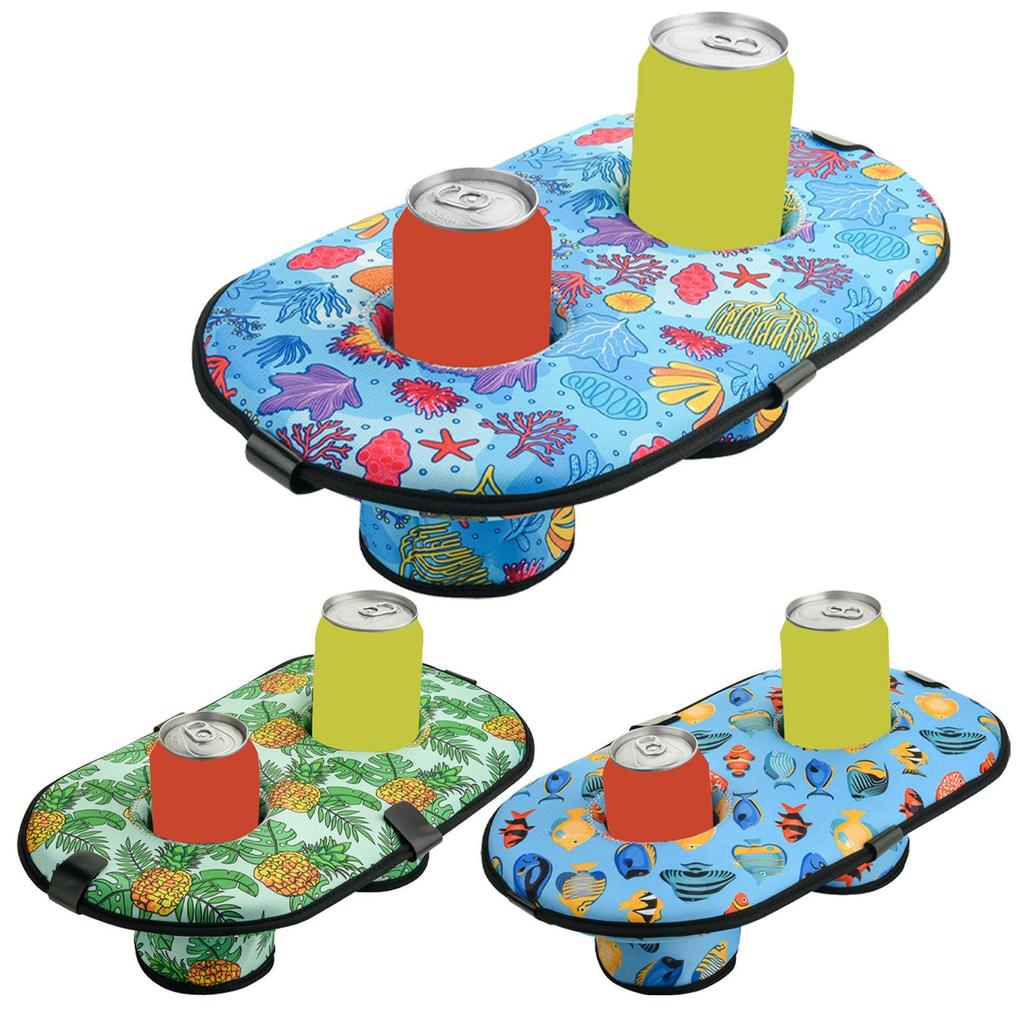 2-Hole Floating Drink Holder|Pool Drink Holder Floaties|Pool Drink ...