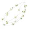 Les Trésors De Lily [J1213] - Green 'Sissi' Necklace