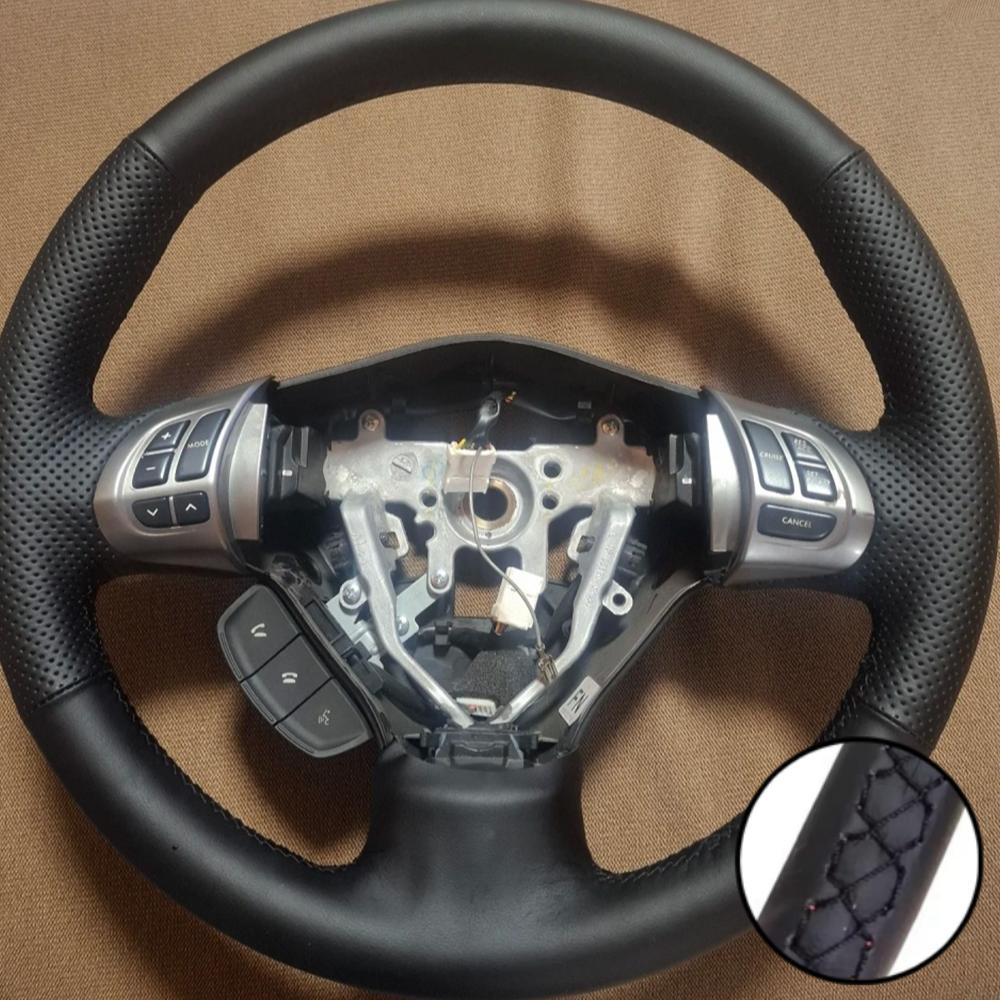 Braid Microfiber Leather Steering Wheel Cover For Subaru Forester 2008-2012 Impreza 2008-2011 Legacy 2008-2010 Exiga 2009