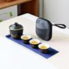 Portable Ceramic Kung Fu Tea Set with Gaiwan