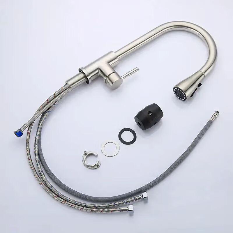 Abdo Stainless Steel Pull-Out Kitchen Faucet