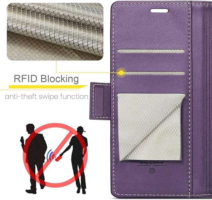 For Samsung Galaxy S21  Plus 5G Wallet Case with [RFID Blocking] Card Holder Magnetic Kickstand,Leather Flip Protective Case Wallet