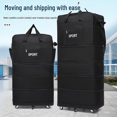 Large Capacity Folding Travel Bag with Universal Wheels - Oxford Cloth 158 Aviation Check-In Luggage
