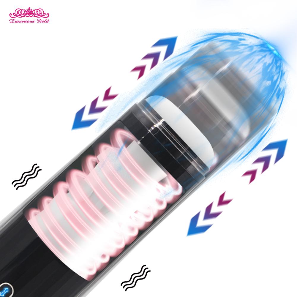 Male Masturbator Automatic With Powerful Vibrating & Thrusting Blowjob Sucking Masturbation Stroker Real Vaginal Sex Toy For Men
