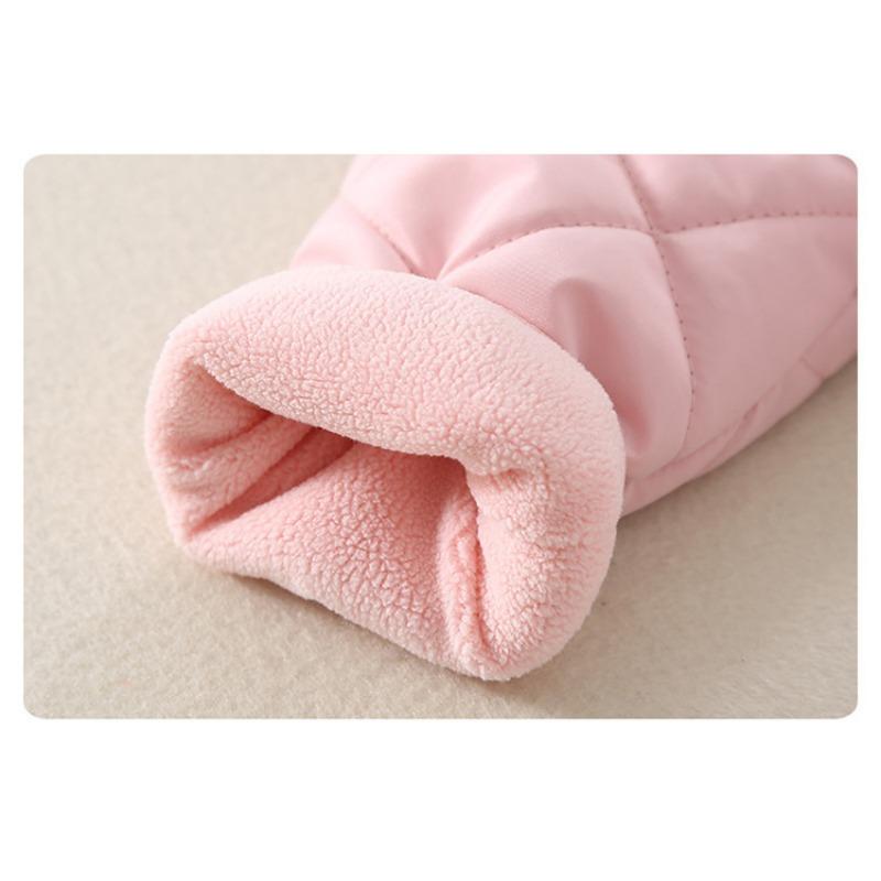 Winter Childrens Thickened Bodysuit Baby Clothes Warm Hooded Cotton Jumpsuit