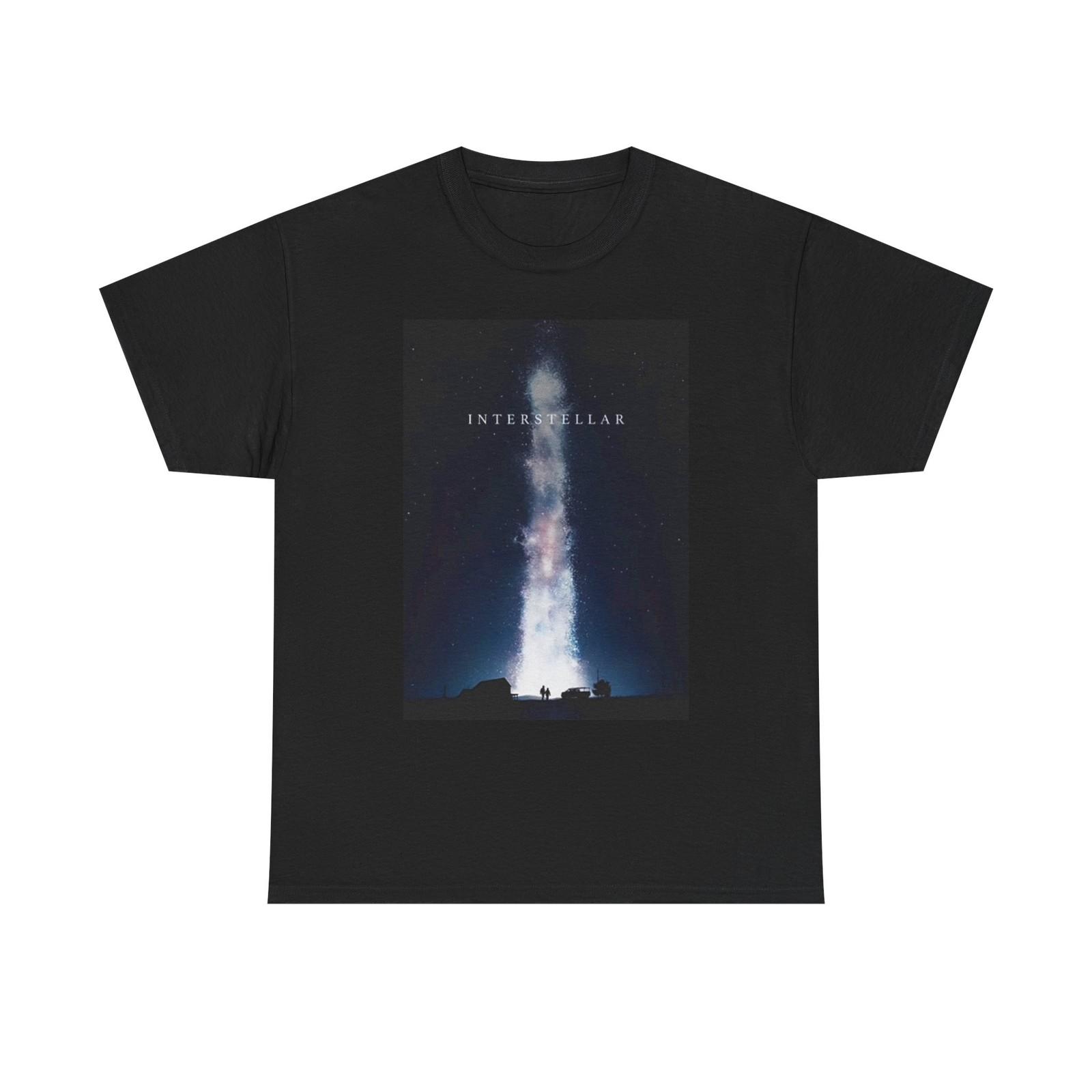 Interstellar Movie Poster Graphic T Shirt Unisex Heavy Cotton Tee XXXXL