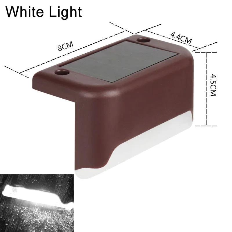 

Solar Deck Lights Outdoor Step Lights Waterproof Led Solar Lights for Railing Stairs Step Fence Yard Patio and Pathway