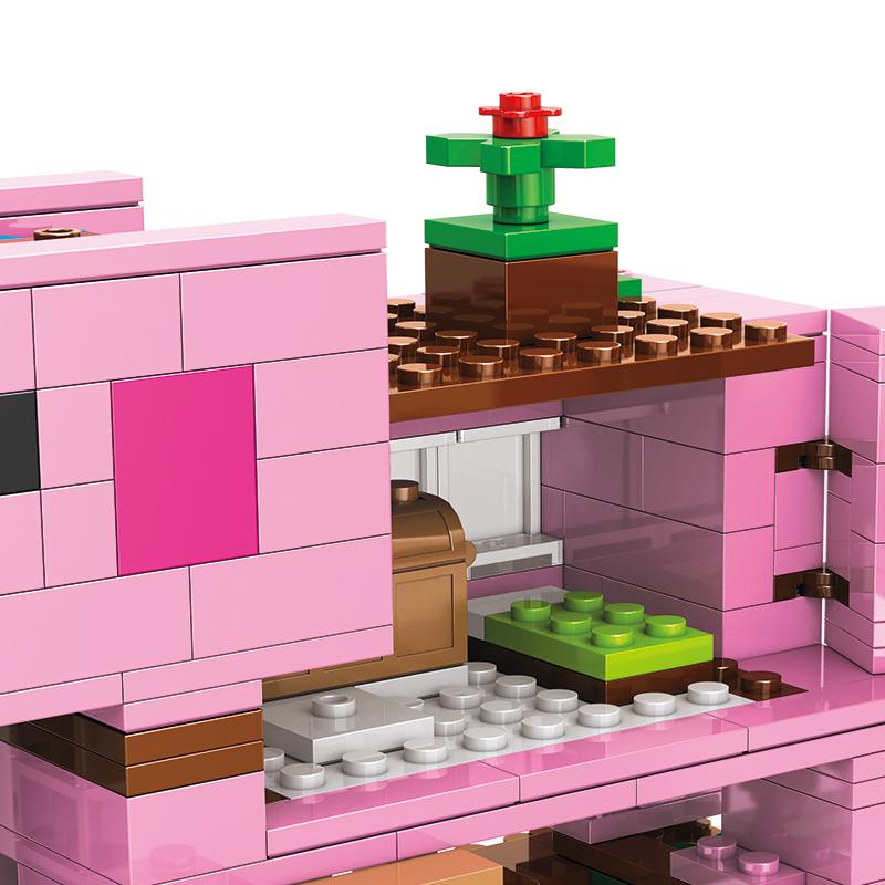 387PCS,Piggy House, Children's Educational Building Blocks Toy, Christmas Gift, Birthday Gift