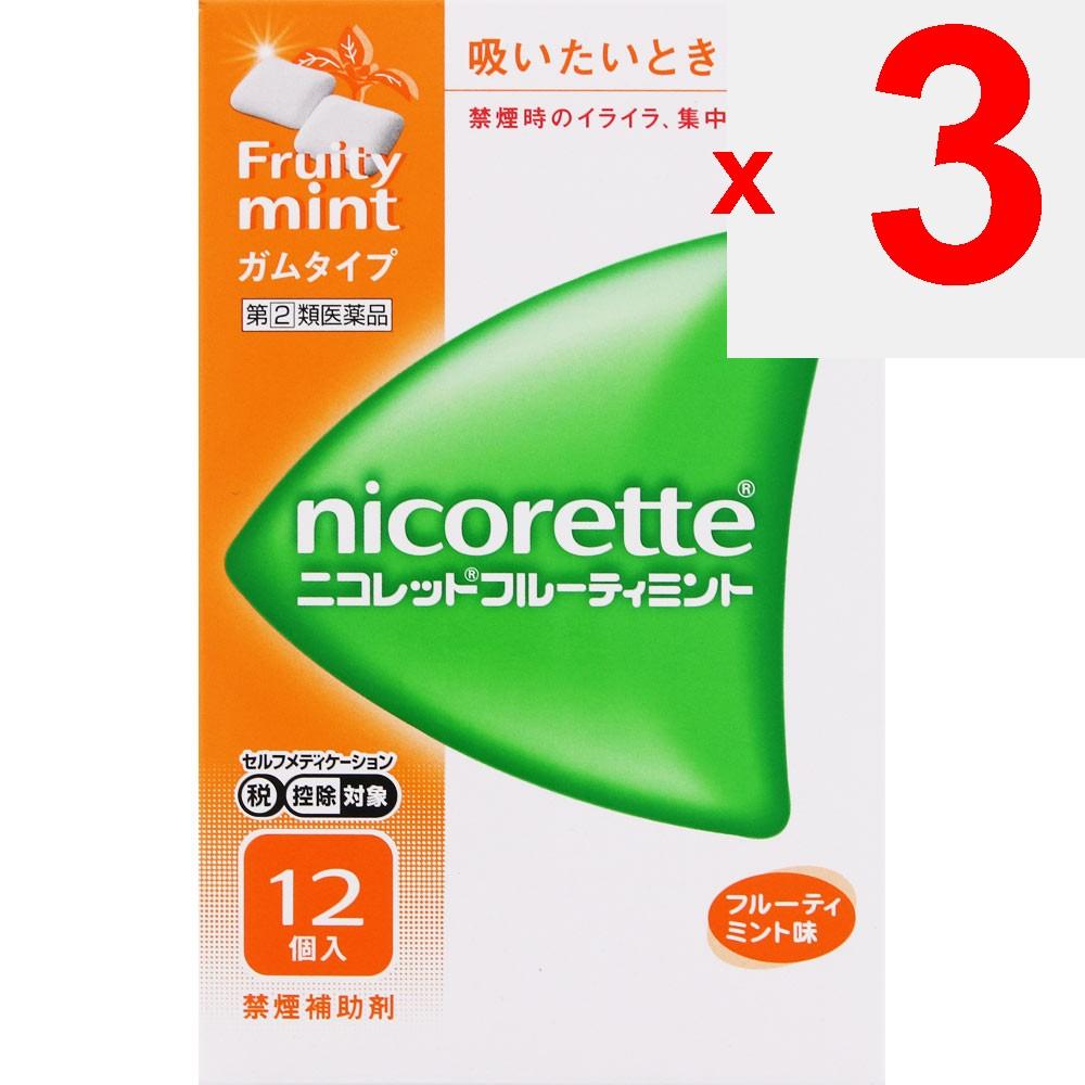 Alinamin Pharmaceuticals Nicorette Fruity Mint 12 pieces Smoking cessation aid Smoking cessation aid Efficacy: Alleviates symptoms such as irritabilit