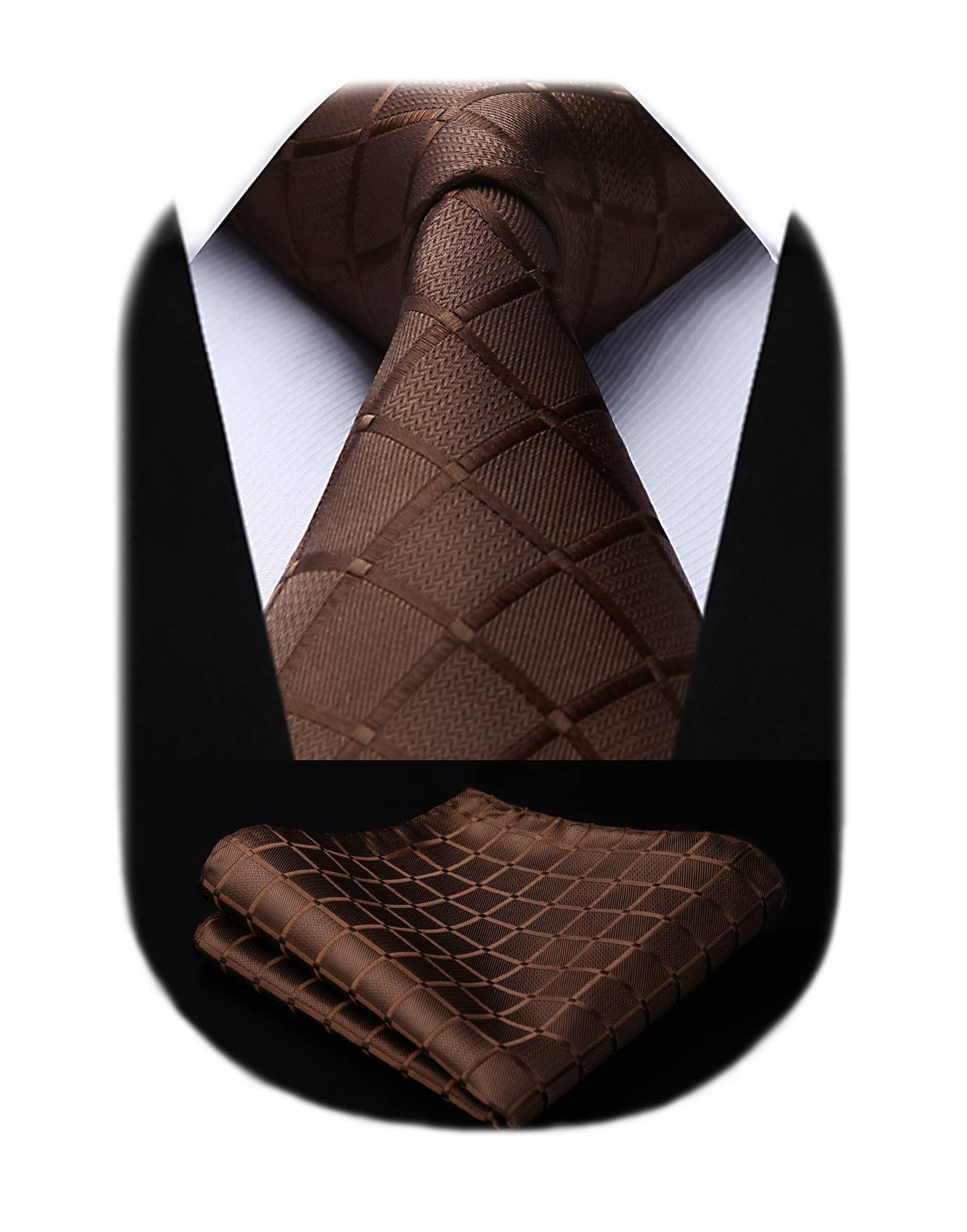 [Enlision] Brown Tie Set Business Pocket