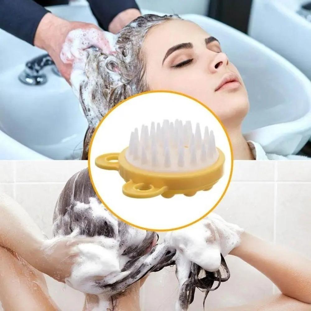 Ny Mjuk Massagekam Rengöring Flera Användningsområden Schampoborste Tvätta Hår Hårvårdsverktyg Hårbottenkam Personer