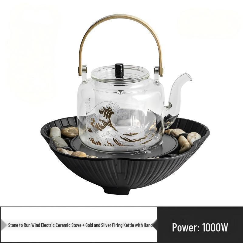 Wu Cha Ju  Fortune Stone  Electric Ceramic Stove Tea Set