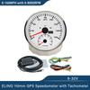 ELING Car 110mm GPS Speedometer 0-120K 0-200K 0-120M 0-160M with 8000RPM Tachometer with Red Backlight for Yacht Trucks 12V 24V